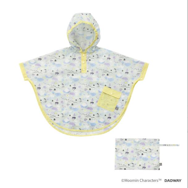 長い間着られるのがうれしいレインポンチョ [DADWAY] MOOMIN BABY ムーミンベビー レインポンチョ NAMI ベビー キッズ ムーミン 雨具 雨