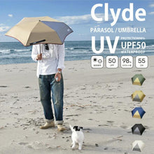 画像をギャラリービューアに読み込む, 【 SLOWER 】 スロウワー アウトドア 折りたたみ 傘 雨傘 日傘 晴雨兼用 UVカット 軽量 丈夫 グラスファイバー 吊り下げ カラビナフック付きケース FOLDING UMBRELLA Clyde SLW334
