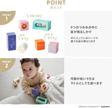 画像をギャラリービューアに読み込む, DADWAY(ダッドウェイ) MOOMIN BABY ムーミンベビー 音あそびつみ木 ムーミン 木のおもちゃ つみき 積み木 誕生日 プレゼント 1歳 男の子 女の子 出産祝い ハーフバースデー 音いっぱい
