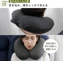 画像をギャラリービューアに読み込む, BANALE. バナーレ ネックピロー 携帯枕 トラベルピロー 枕 アウトドアピロー 首枕 旅行 飛行機 機内 車 低反発 クッション 空気不要 エアー不要 コンパクト (オムニピロー, ダークグレー)
