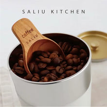 画像をギャラリービューアに読み込む, LOLO 大さじ 小さじ スプーン 木製 計量スプーン 一体型 茶さじ コーヒー メジャー 短い おおさじこさじ 一本 チーク
