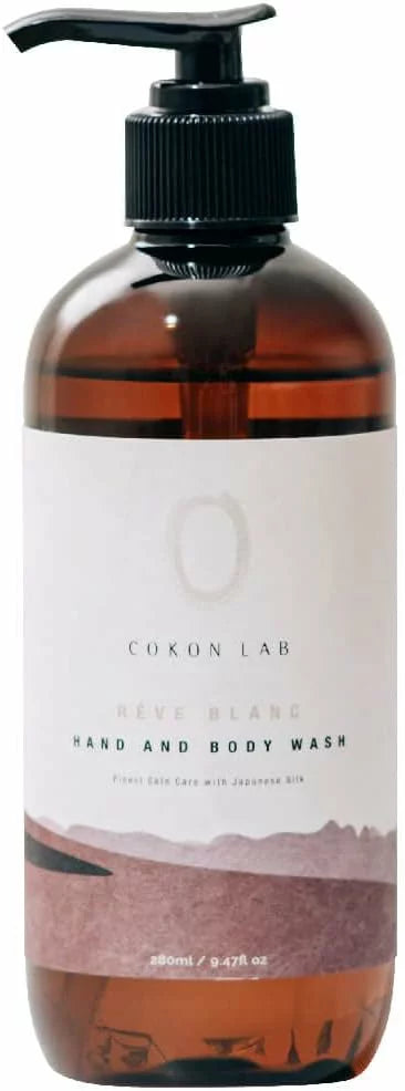 COKON LAB（ ココン・ラボ ） シルク ボディソープ ハンド ボディウォッシュ 乾燥 敏感肌 保湿 オーガニック 天然精油 国産 やまがシルク配合 ナチュラル しっとり 潤い 280mL