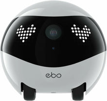 画像をギャラリービューアに読み込む, EBOAir2 ホワイト ペットカメラ お友達ロボット スマートペットロボット 見守りカメラ 声掛けマイク 屋内 家庭用カメラ 見守りカメラ こども お子様 介護 お年寄り WiFi 遠隔操作 双方向音声通話 リアルタイム 猫 犬
