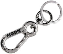 画像をギャラリービューアに読み込む, MOONEYES ムーンアイズ MOON W カラビナ キーホルダー MOON Double Carabiner key Holder クロームメッキ MKR-133 CHME
