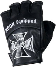 画像をギャラリービューアに読み込む, ムーンアイズ (MOONEYES) HALF FINGER GLOVE ハーフフィンガーグローブ OMG-034 半指 メッシュグローブ ハーフフィンガー バイク スクーター 自転車 グローブ 春 夏 秋 アメリカン 手袋 カッコイイ メッシュ 牛革
