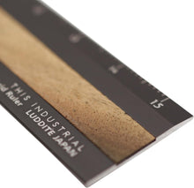 画像をギャラリービューアに読み込む, THIS INDUSTRIAL Hybrid Ruler Fine Wood BK / ペールムーンエボニー LDTI-HRW-0101 Luddite ラダイト 定規 ハイブリッドルーラー 15cm Luddite プレゼント 男性 女性 誕生日 使いやすい アルミ製 木 木材 銘木
