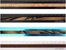 画像をギャラリービューアに読み込む, THIS INDUSTRIAL Hybrid Ruler Fine Wood BK / ペールムーンエボニー LDTI-HRW-0101 Luddite ラダイト 定規 ハイブリッドルーラー 15cm Luddite プレゼント 男性 女性 誕生日 使いやすい アルミ製 木 木材 銘木
